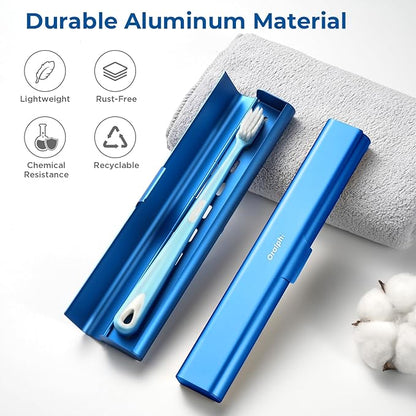 Aluminum Toothbrush Travel Case, Portable Travel Toothbrush Holder, Durable