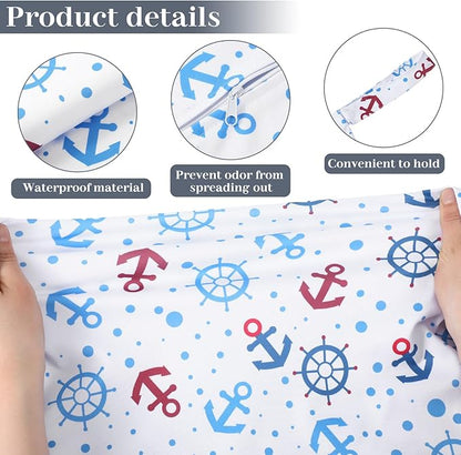 Shappy 2 Pcs Large Travel Laundry Bag Washable Waterproof Wet Dry Large Dirty