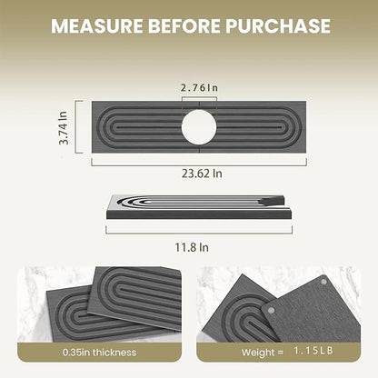 Stone Faucet Mat for Kitchen Sink