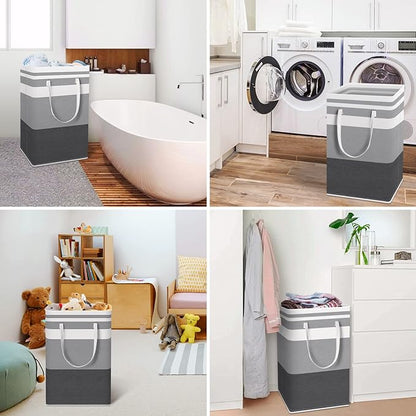 HomeHacks Large Laundry Basket, Waterproof, Freestanding Laundry Hamper