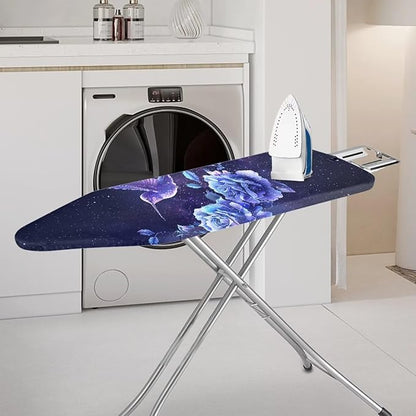 Purple Hummingbird Rose Ironing Board Cover and Pad Rooster Pattern Extra Wide