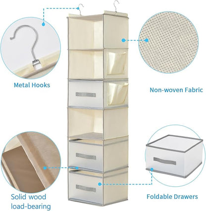 6-Tier Hanging Closet Organizer