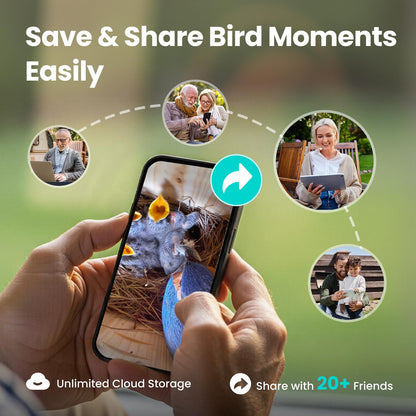 Birdfy Bird House with Camera Solar Powered with Metal Cladding for Outside, Bird Box with AI Bird ID, 1080P FHD & Night Vision for Bird Nest Watching, Auto Detect & Notify, Ideal Gift for Bird Lovers