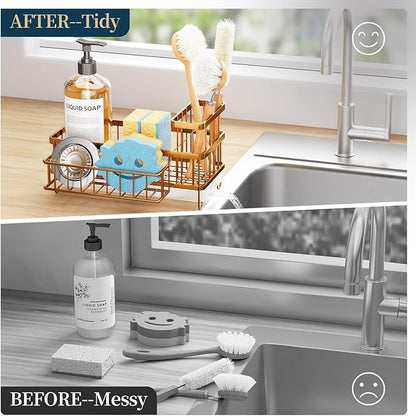 Consuemst Sponge Holder for Kitchen Sink