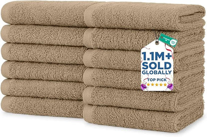 DAN RIVER 12 Pack Wash Cloths for Showering