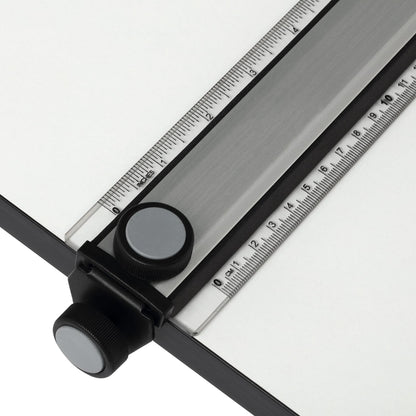 Acurit Multi-Angled 23”x31” PXB Drawing Board for Artists and Designers - Portable Tabletop Workspace, Drawing, Sketching, Drafting, Painting - Portable Laminated Surface w/Ruler & Parallel Motion Bar