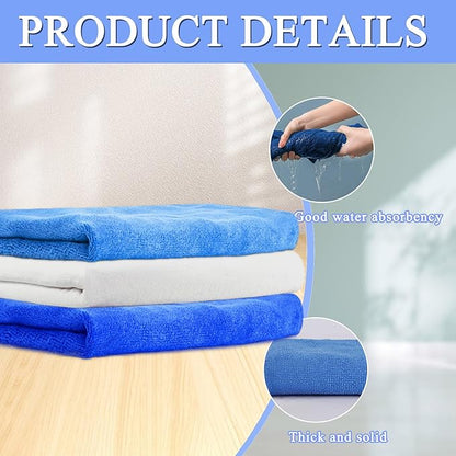 6 Pcs Extra Large Microfiber Cleaning Cloth, Microfiber Towels