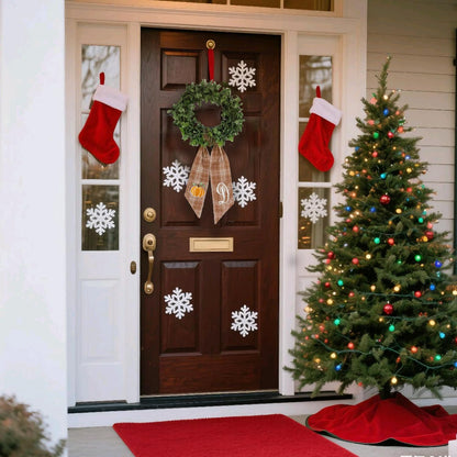 Autumn Door Wreath Sash Embroidered with White Letters and Pumpkins On A Plaid Wreath Sash Ideal for Housewarming Gifts, Autumn Thanksgiving, Halloween, and Christmas Porch Decorations -T