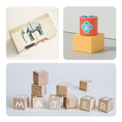 Runseaway 8Pcs 2inch Unfinished Natural Wooden Cubes, Square Craft Wood Blocks for DIY Projects, Blank Wood Squares for Art, Building, Personalized Crafts, Wedding Decor, and Creative Displays