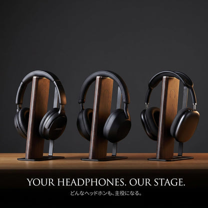 Gunking Headphone Stand with Floating Arc Design — Sculptural Desk Headset Holder for Gaming & Office, Universal Fit for Sony, Bose, AirPods Max & More