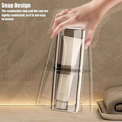 2Pcs Toothbrush Cup Toothbrush Travel Case, Travel Toothbrush Holder Case