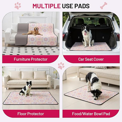 Washable Dog Pee Pads - Absorbent Reusable Puppy Training Pads, Waterproof Leak - Proof & Non - Slip for Crate Whelping Potty Training 36x41 (Pack of 2)