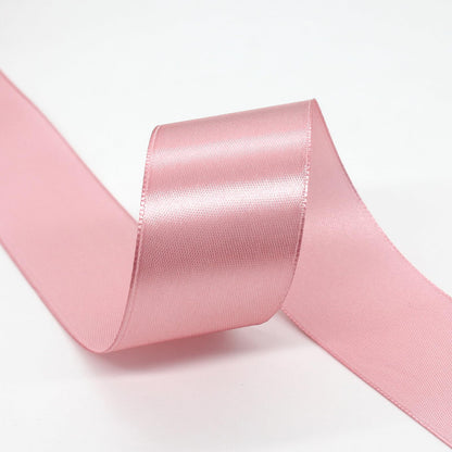 1-1/2 inch 125 Yard Pink Satin Ribbon Arts Crafts Sewing 25 Yard Each Roll Satin Ribbon for Flower Bouquet Ribbons for Christmas Tree DIY Decoration (Peony Pink, 1-1/2 inch,Pack of 5)