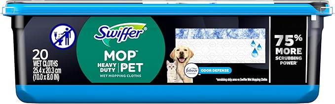 Swiffer Heavy Duty Mop Wet Multi-Surface Cloth Refills