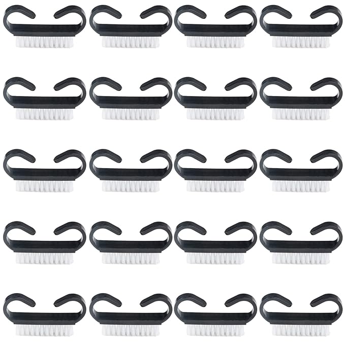 Nail Cleaning Brush- 20 Pcs Home Plastic Nail Brushes