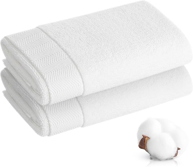 Hand Towel - 100% Cotton White Towels