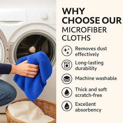 8 Pcs Extra Large Microfiber Cleaning Cloths – 30x20 in Mop Towels