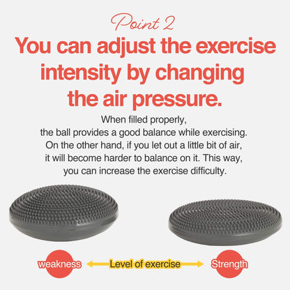 Balance Disc comes with an Air Pump Exercise Wobble Cushion for Stability Workout 1 PC (Light Green)