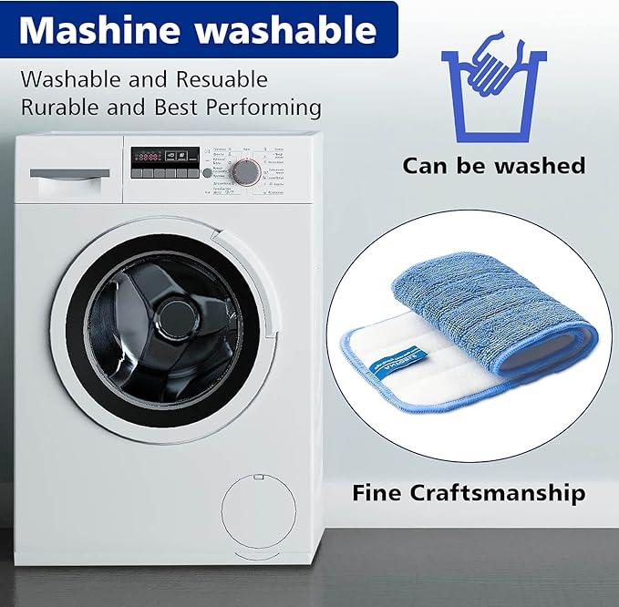 Replacement Washable Microfiber Absorbing Mop Head