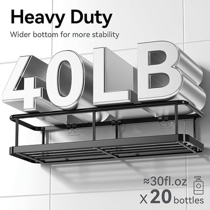 YASONIC Shower Caddy Adhesive, Rustproof Shower Shelves