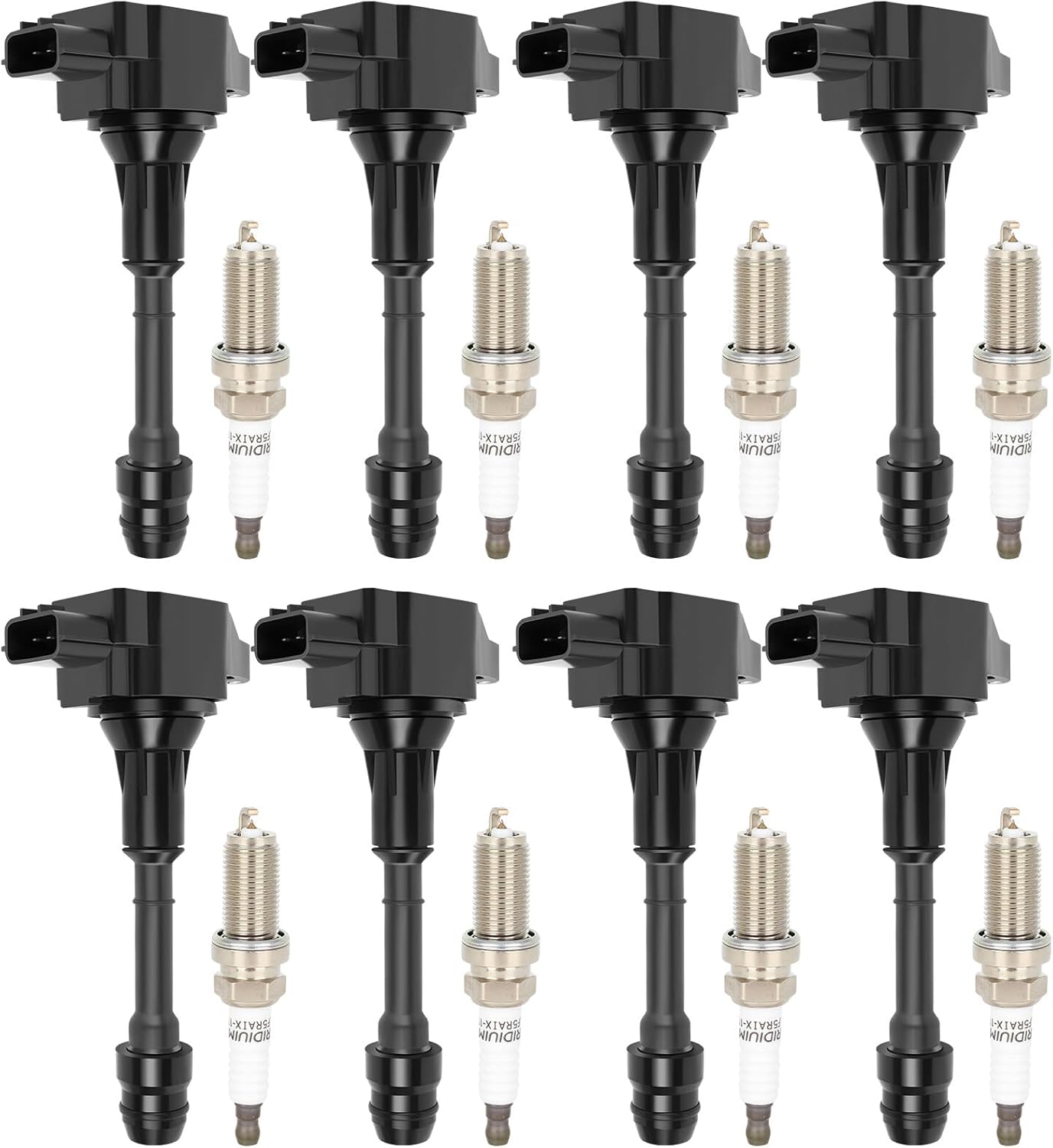 ECCPP 3 ignition coils with 3 iridium Spark Plugs,UF808,coils packs,for Smart Fortwo 2016-2017 0.9L‎224332428R,UF-808