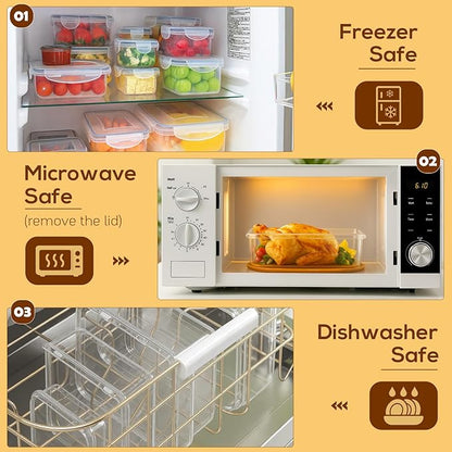 50 PCS Thicker Food Storage Containers