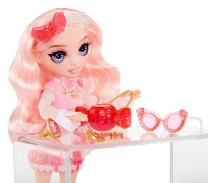 Rainbow High Creative Crystals Bella - Pink 11” Fashion Doll with Crystal Accessory Make It Kit, Ring for You, DIY, Crafts, Resin Play, Kids Gift 8+
