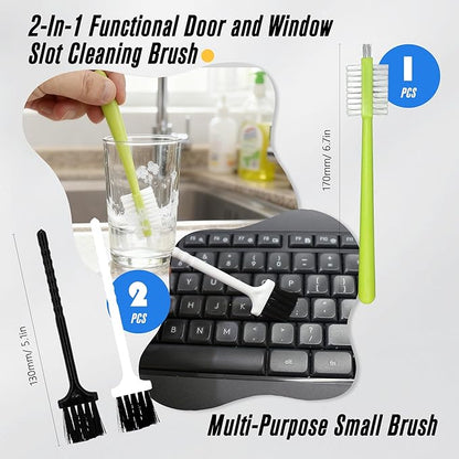 15Pcs Crevice Cleaning Brush Groove Gap Hard Bristle Cleaning Tool Small Clean