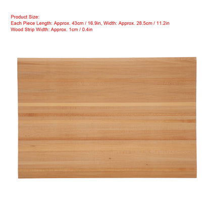 1:12 Dollhouse Wood Floorboard, Miniature Wooden Flooring Decoration Accessory for Dollhouse Interior Layout