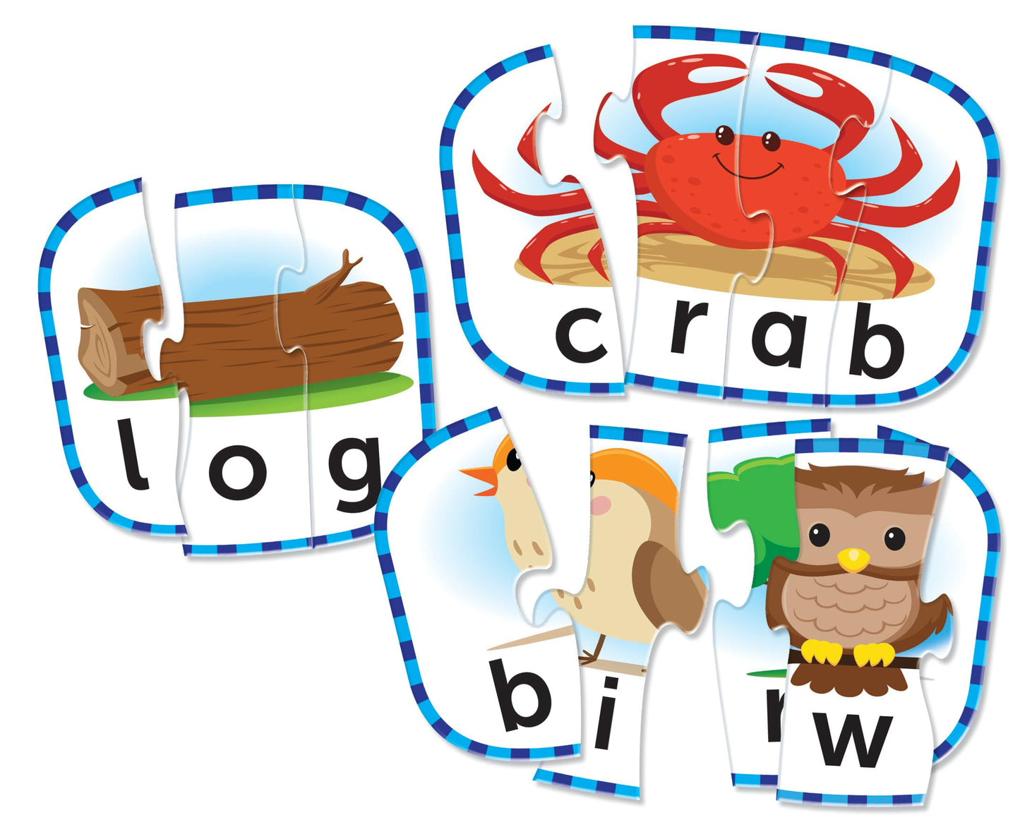 Learning Resources Spelling Puzzle Cards, Kindergarten Readiness, Self Correcting Puzzles, Ages 4+