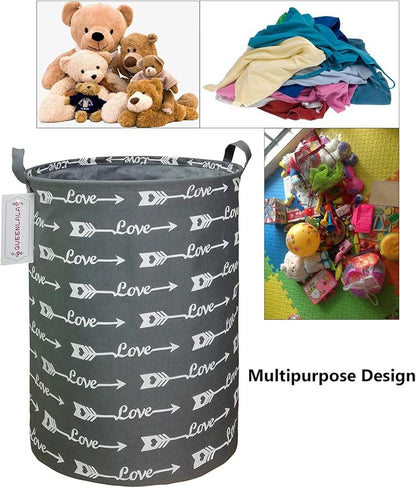 QUEENLALA Large Storage Basket, Laundry Hamper/Bathroom/Home Decor/Collapsible