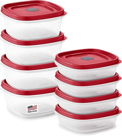 Rubbermaid 16-Piece BPA-Free Plastic Food Storage Set, Dishwasher Safe: Perfect