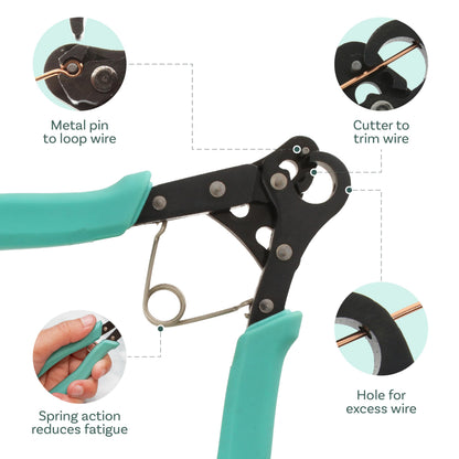 The Beadsmith Vintaj One Step Looper – Create and Trim Consistent 1.5 mm Loops for Jewelry Making, Use With 24-18g Craft Wire