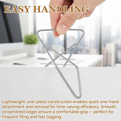 Tosstuki 48 Pcs Ideal Paper Clamps Butterfly Clips Large Mental Butterfly Wire 2.56 x 1.69 Inch No. 1 Size Silver Durable Metal Clips for Crafting Sewing Paper Fabric DIY Project Holders
