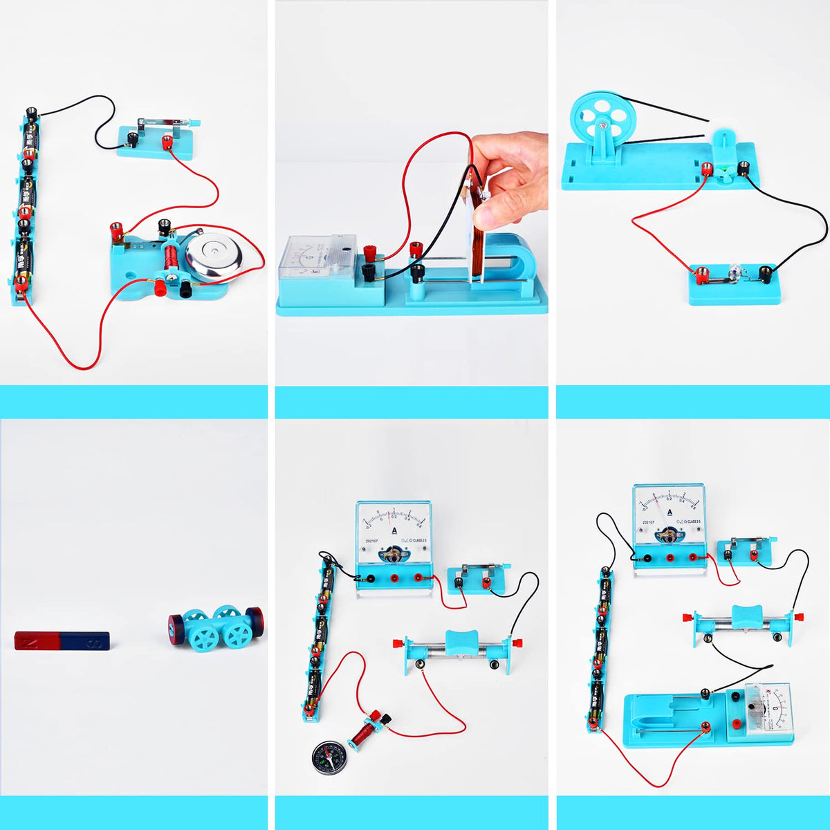 Mysterystone Science Experiment for Kids Electricity and Magnetism Kit for Students Stem Kit Physics Lab Basic Circuit Board Kit for Learning Starter