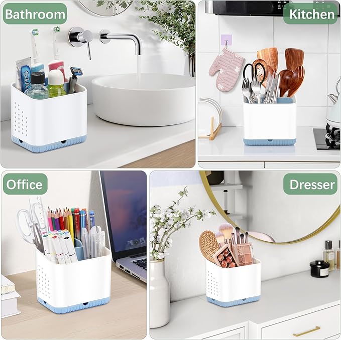 Toothbrush Holders for Bathrooms, Kids Electric Toothbrush and Toothpaste Holder