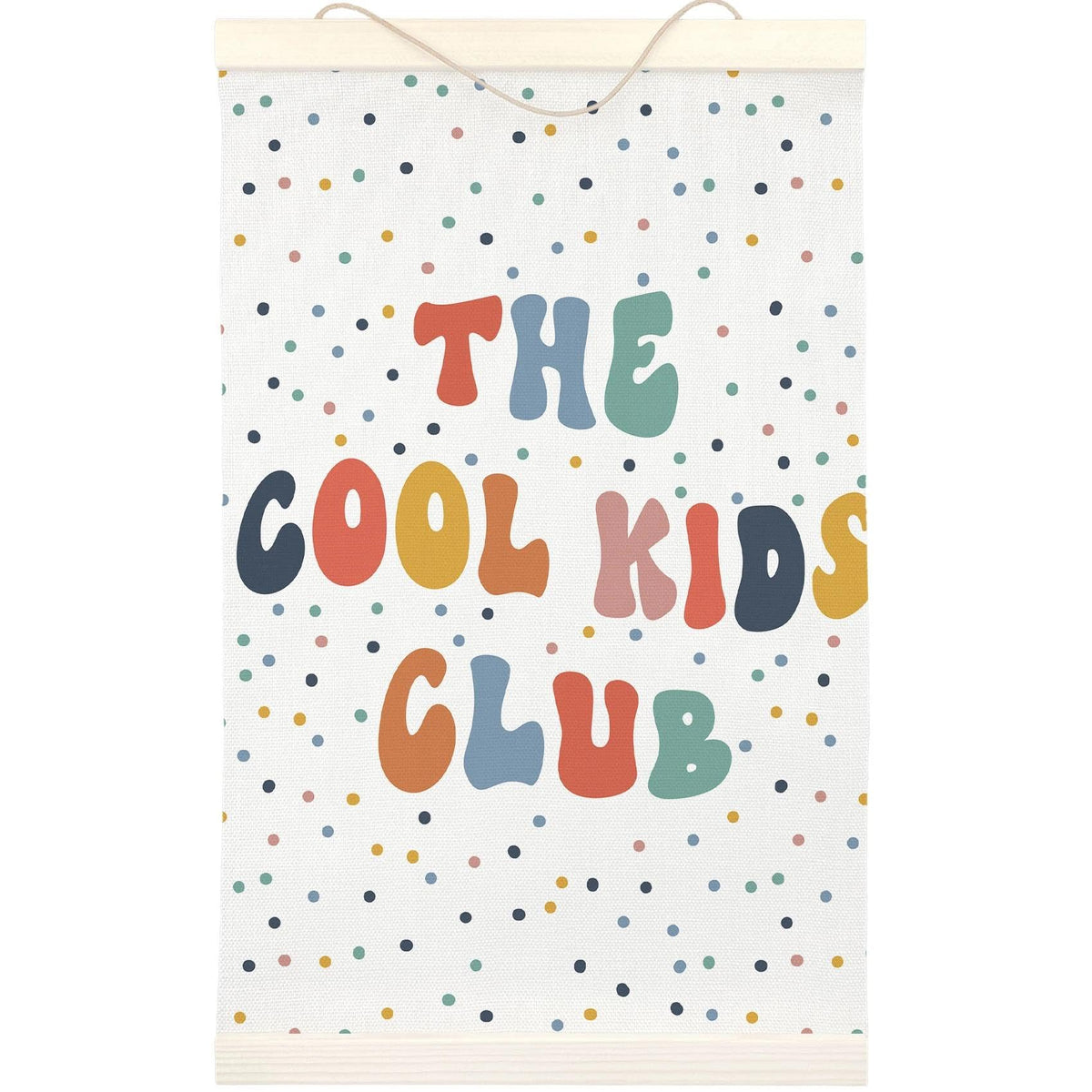 LKETW Kids Playroom Poster Hanger Frame 12x16 Inch, Toddler Room Wall Art Posters for Playroom, The Cool Kids Club Hanging Banner Decor for Toddler Boy Girl Room Nursery Playroom