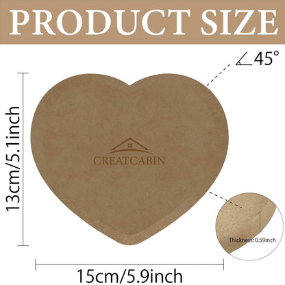CREATCABIN Heart Pottery Forms Pottery Molds for Clay Ceramic Slump Molds Ceramic Plate Pottery Forming Molds Wooden Pottery Tools Tray Molds Press Clay Drying Board for Handbuilding Plates 6x5Inch