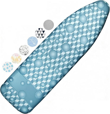 Ironing Board Cover and Pad, 15x54 Standard Size Thick Iron Padding, Scorch &