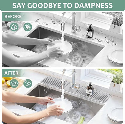 24 Inch Upgraded Draining Mat Folding faucet Mat