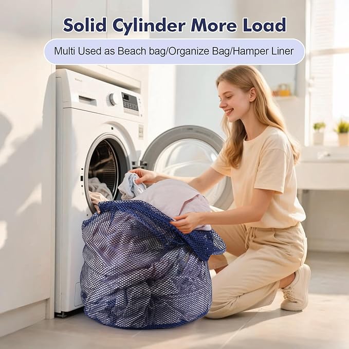 3Pcs Mesh Laundry Bags Washing Machine Mesh Wash Bags Jumbo