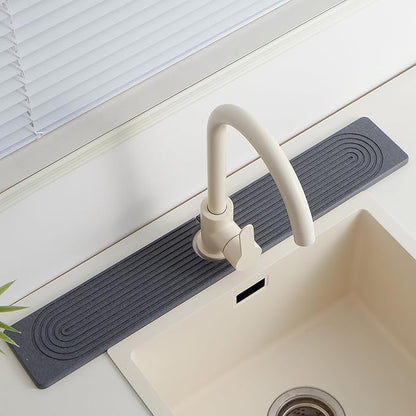 Stone Faucet Mat for Kitchen Sink，Super Absorbent Diatomite Fast Drying Stone