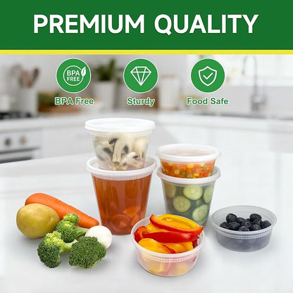 50 Set 16 oz Deli Containers