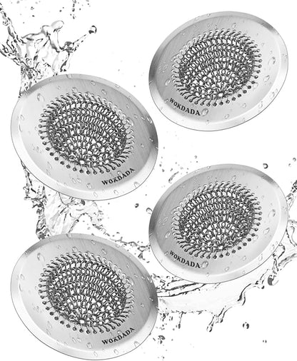 Sink Drain Strainer, Reversible Easy Clean Mesh Sink Strainer