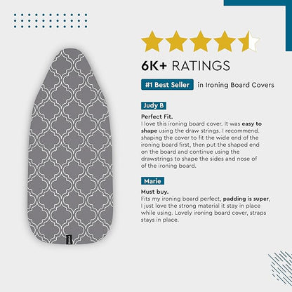 Encasa XO Ironing Board Cover and Pad 42"x14"
