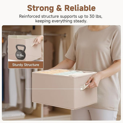 StorageWorks Closet Organizer Storage Baskets, Fabric Storage Bins