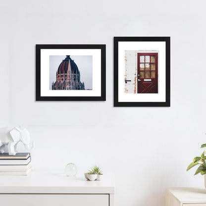 SZYUU 11x14 Picture Frame Set of 4, High Definition Real Glass, Display Pictures 8x10 with Mat or 11x14 Without Mat, Gallery Wall Hanging Photo Frames, Black