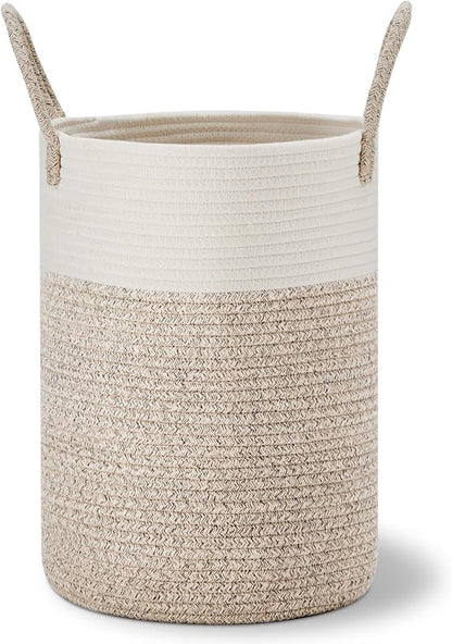 VIPOSCO Tall Laundry Hamper, Woven Rope Storage Basket