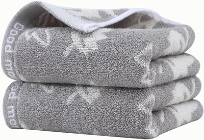 2 Pack Decorative Maple Leaf Hand Towels Cotton, Soft Highly Absorbent Bathroom