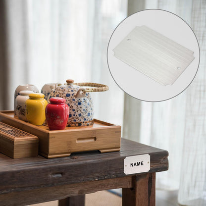 20 Pcs Name Plates Laser Engraved, Plaques Personalized Engraved, Solid Metal Plate, Name Plate for Desk, Personalized Plaque Blank, Custom Name Tag, Laser Engraving Blanks (2'' X 3'') (Silver)